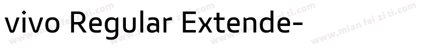 vivo Regular Extende字体转换